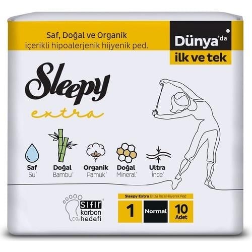 Sleepy Extra Ultra Ince Hijyenik Ped Normal 10 Adet Ped