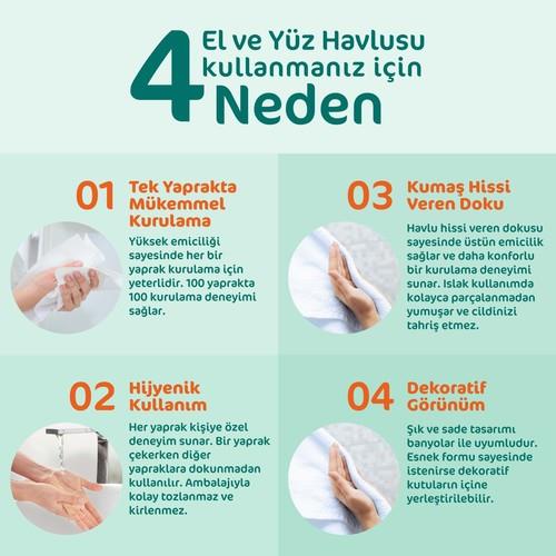 Sofia El ve Yüz Havlusu 100lü