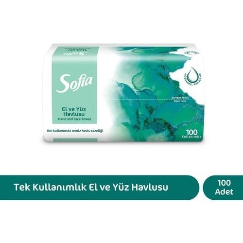 Sofia El ve Yüz Havlusu 100lü