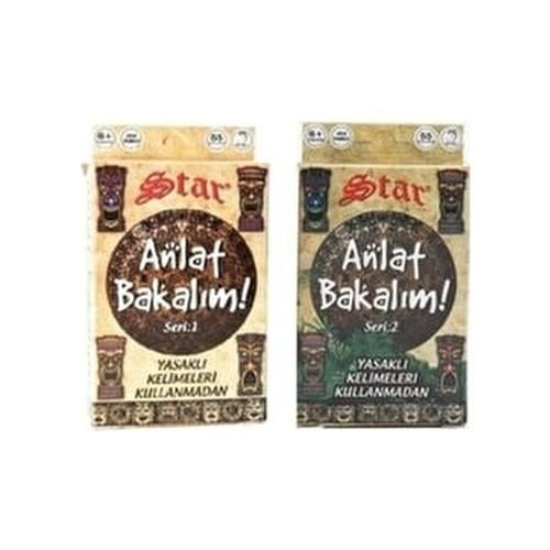 Star Anlat Bakalım Kelime Oyunu Seri:2 Hafıza Geliştirici Eğlenceli Aile Oyunu 55 Kart
