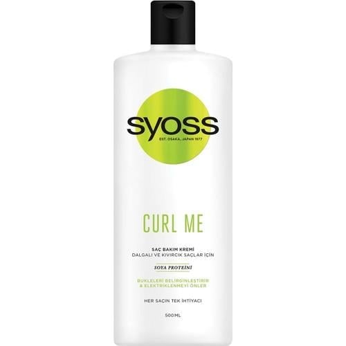 Syoss Curl Me Kıvırcık Saçlar İçin Soya Proteinli Saç Kremi 500 ml 1 Adet Saç Bakım Kremi