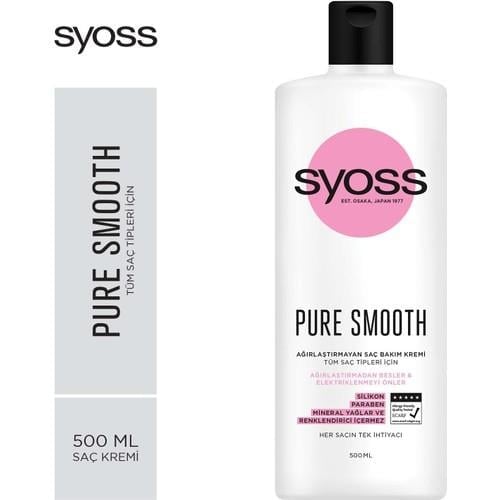 Syoss Pure Ağırlaştırmayan Saç Kremı 500Ml Saç Bakım Saç Kremi