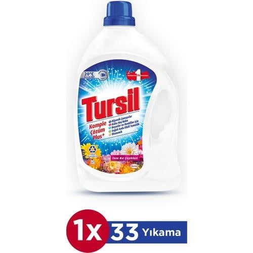 Tursil Matik Power Jel Sıvı Çamaşır Deterjanı Kır Çiçekleri 33 Yıkama