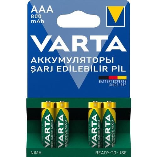 VARTA 800mAh AAA Şarj Edilebilir 4lü Pil