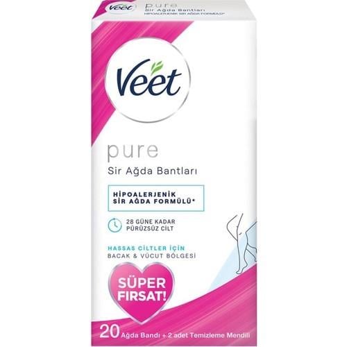 Veet Tüy Dökücü Veet Pure Sir Ağda Bandı 20'li