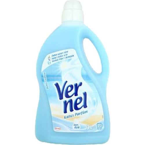 Vernel Sıvı Çamaşır Yumuşatıcı 3 L – Deniz Esintisi Ferahlığı, Alman Üretimi, Kalıcı Yumuşaklık ve Ferahlık