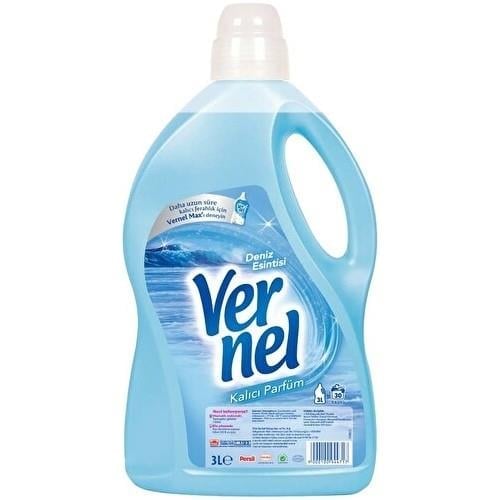 Vernel Sıvı Çamaşır Yumuşatıcı 3 L – Deniz Esintisi Ferahlığı, Alman Üretimi, Kalıcı Yumuşaklık ve Ferahlık