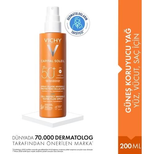 Vichy Capital Soleil Spf 50+ Güneş Koruyucu Sprey 200 Ml