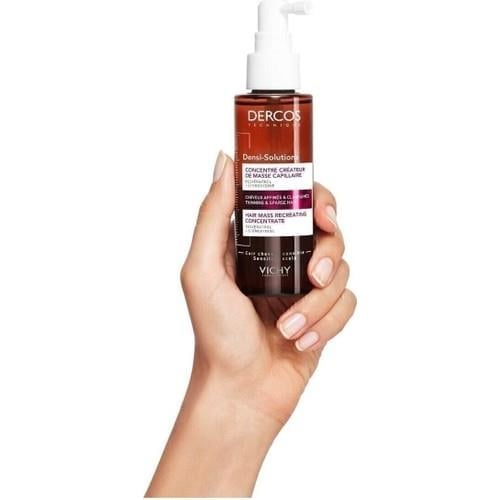 Vichy Dercos Densi-Solutions Güçlendirici ve Hacim Veren Saç Serumu 100 ml – İncelmiş Saçlar için Resveratrol ve Stemoxydine