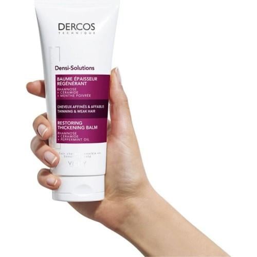 Vichy Dercos Densi-Solutions Hacim Verici Saç Kremi 200 ml – Rhamnose, Seramid ve Nane Yağı ile İncelmiş Saçlara %40 Daha Dolgun ve Sağlıklı Görünüm