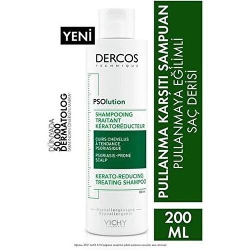 Vichy Dercos PSOlution Şampuan Saç Derisini Rahatlatan Bakım Yapıcı 200 ml Tüm Saçlar İçin