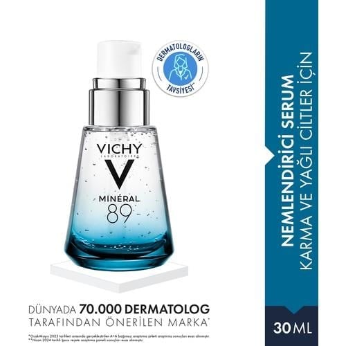 Vichy Nemlendirici ve Aydınlatıcı Serum 30 ml – Kırışıklık Karşıtı, Probiyotik Türevi ve Niasinamid İçeren, Karma ve Yağlı Ciltler İçin