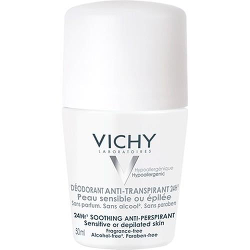 Vichy Roll-on Deodorant 50 ml Kokusuz Unisex Hassas Ciltler için Hipoalerjenik Terleme Önleyici