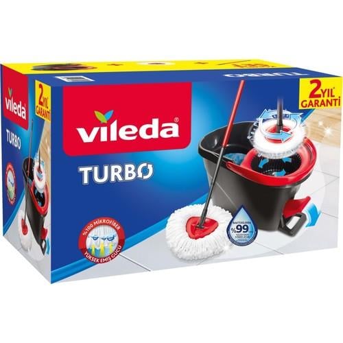 Vileda Turbo Temizlik Seti - Antrasit / Kırmızı