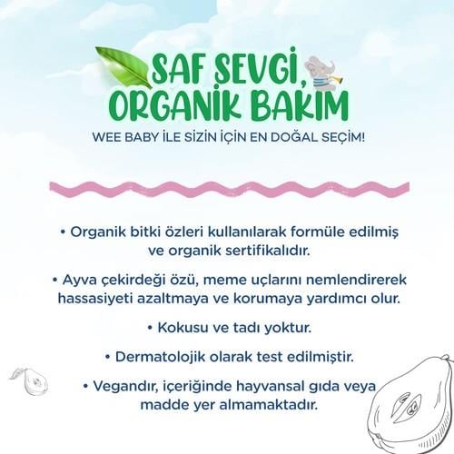 Wee Baby Göğüs Ucu Kremi Organik Bitki Özleriyle 30 ml Hassas Ciltler İçin