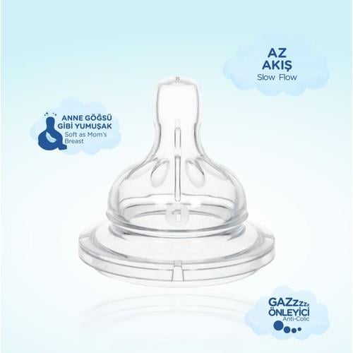 Wee Baby Silikon Biberon Emziği No:1 0-6 Ay Bebeğiniz İçin Doğal Beslenme Deneyimi