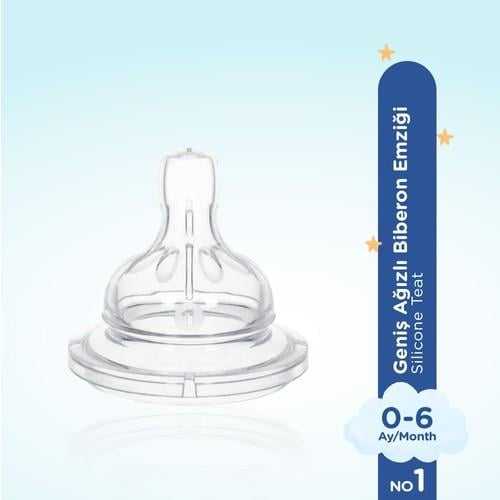 Wee Baby Silikon Biberon Emziği No:1 0-6 Ay Bebeğiniz İçin Doğal Beslenme Deneyimi