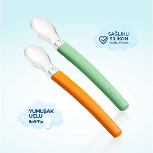 Wee Baby Silikon Uçlu Mama Kaşığı 2 li