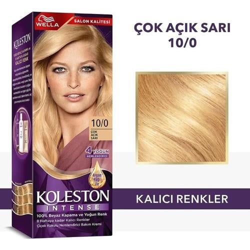 Wella Koleston Intense 10/0 Amonyaksız Çok Açık Sarı Saç Boyası 100-124 gr Bitkisel İçerik
