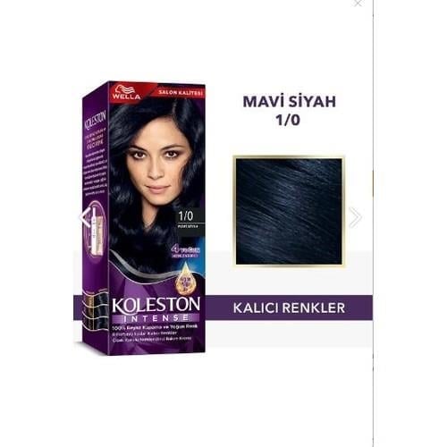 Wella Koleston Intense Mavi Siyah Amonyaklı Saç Boyası 1.0 - Derin Renk Etkisi