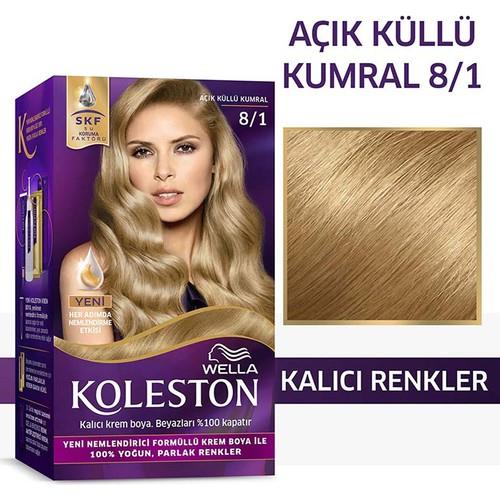 Wella Koleston Kit Saç Boyası 8/1 Açık Küllü Kumral