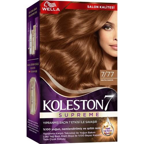 Wella Koleston Supreme Kit 7/77 Işıltılı Kahve