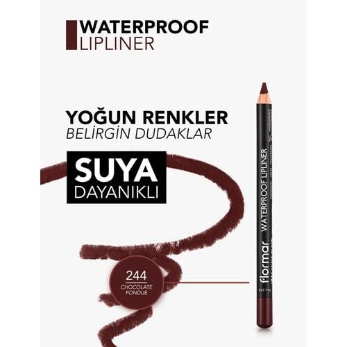 Yoğun Renk Veren Suya Dayanıklı Mat Dudak Kalemi (244 Chocolate Fondue) 8690604567591