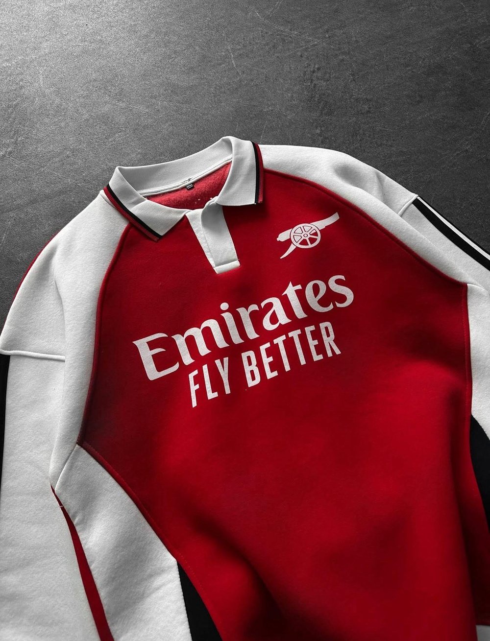 ARSNAL POLO YAKA KIRMIZI SWEAT
