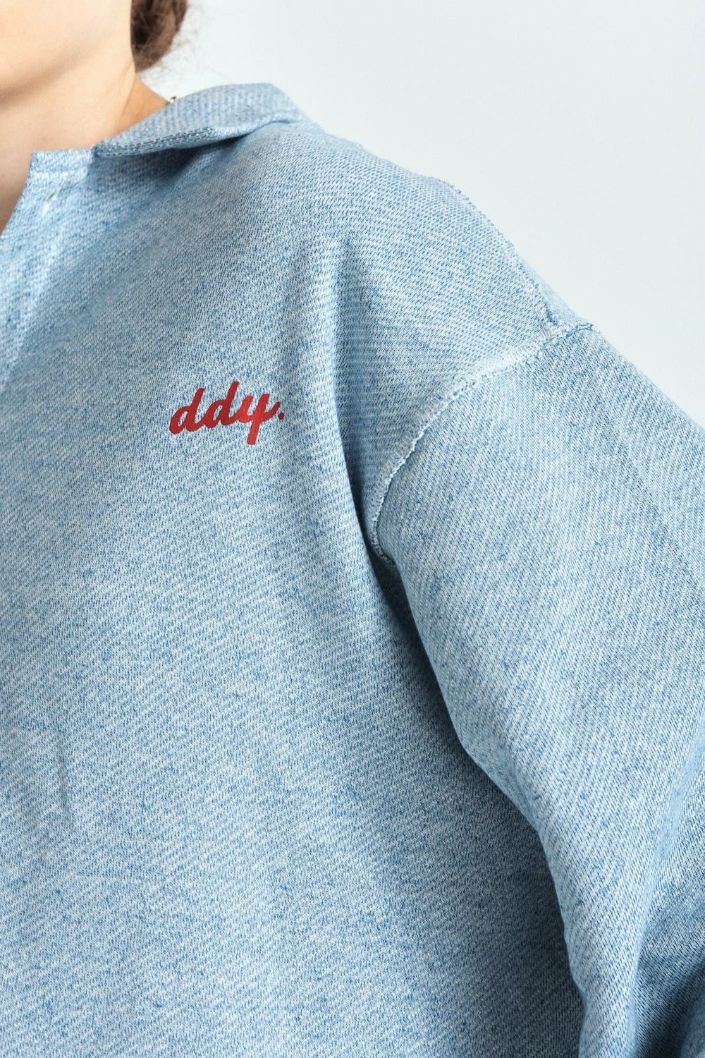 DDY PREMIUM BASKILI OVERSİZE GÖMLEK