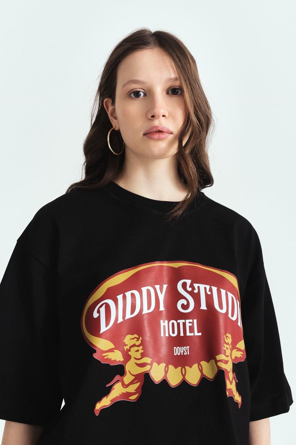 DIDDY STUDİO HOTEL PREMİUM BASKILI OVERSİZE TSHIRT
