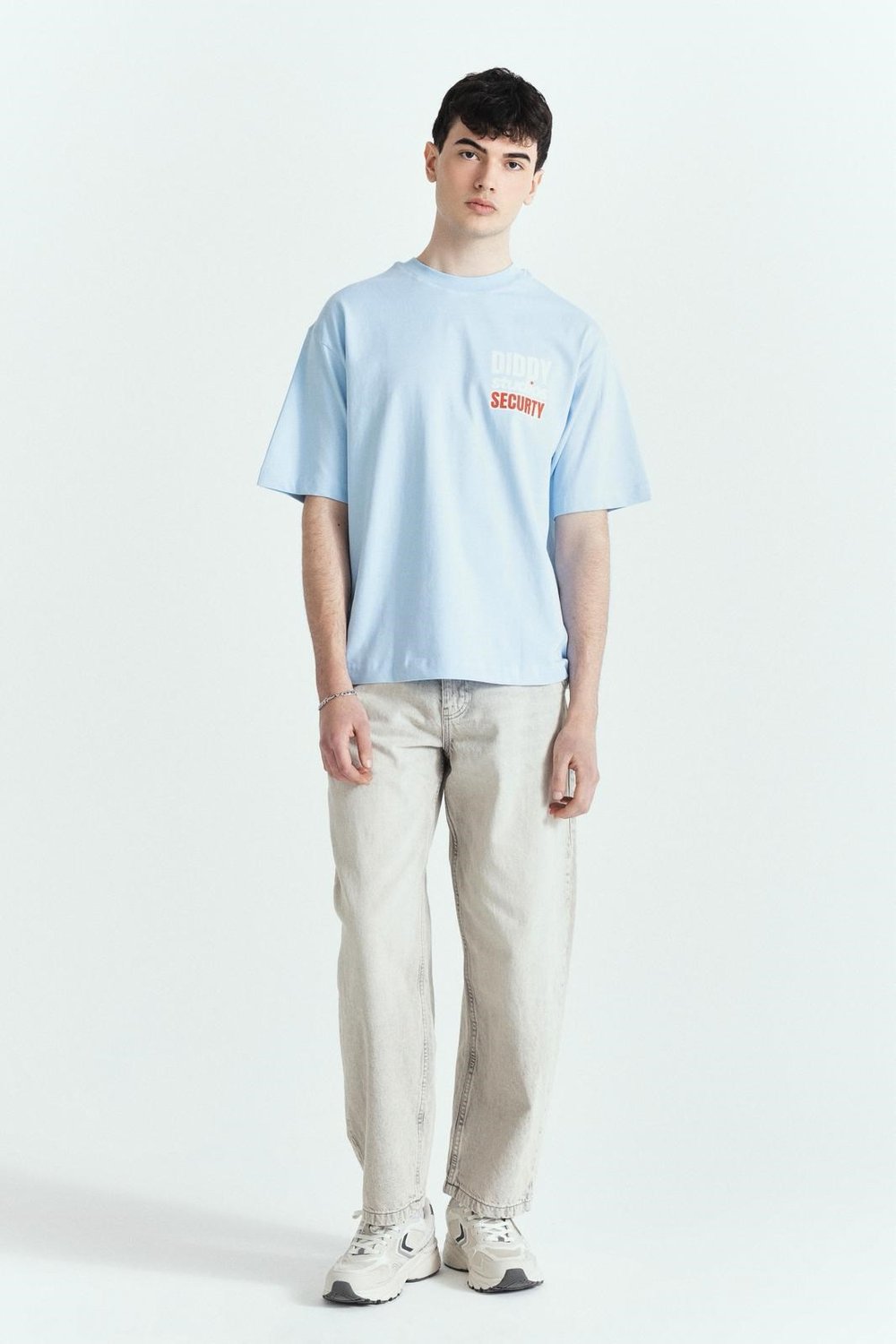 DİDDY STUDİOS SECURTY PREMİUM BASKILI OVERSİZE TSHIRT