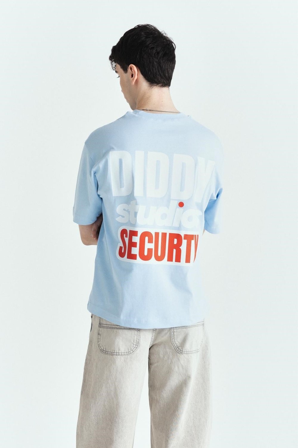 DİDDY STUDİOS SECURTY PREMİUM BASKILI OVERSİZE TSHIRT