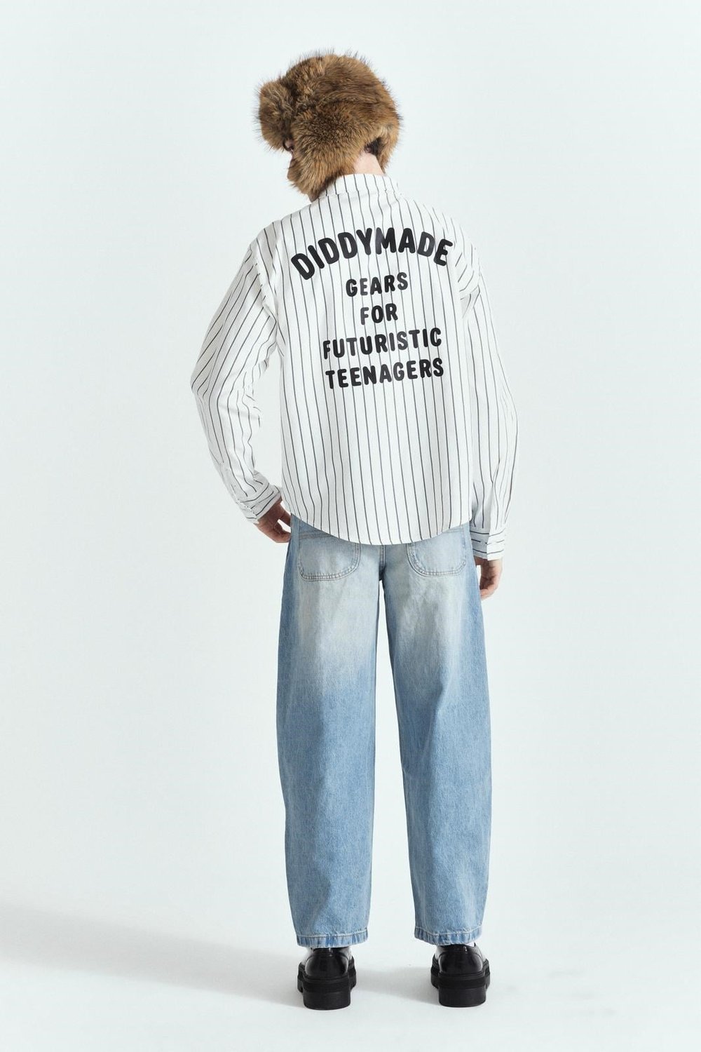 DIDDYMADE PREMIUM BASKI OVERSİZE ÇİZGİLİ GÖMLEK