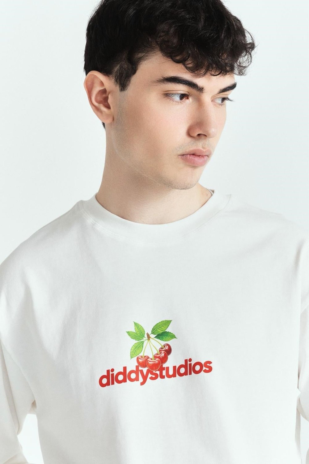 DİDDYSTUDİOS CHERRY BASKILI PREMİUM OVERSİZE LONG SLEEVE