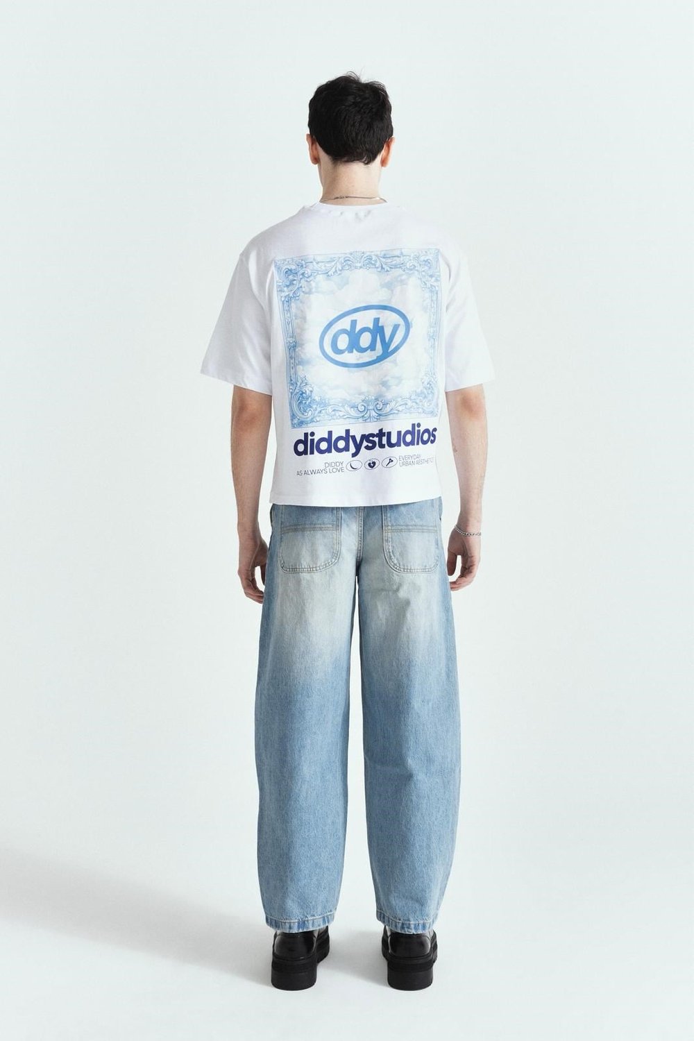 ViNTAGE BLUE MOOD PREMİUM BASKI OVERSİZE TSHIRT