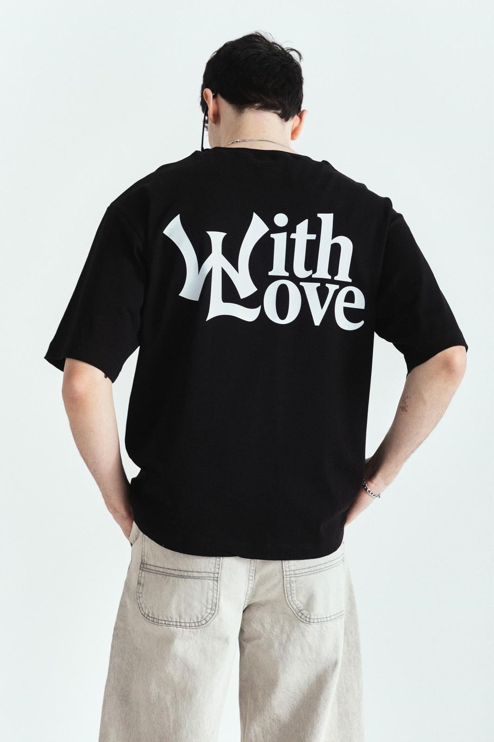 WHİT LOVE PREMİUM BASKILI OVERSİZE TSHIRT