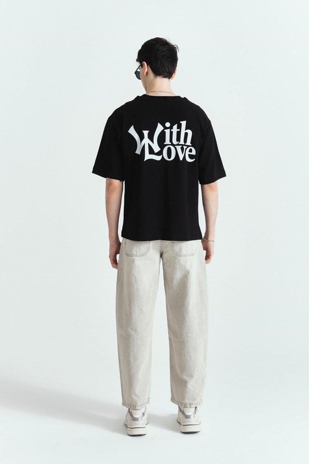 WHİT LOVE PREMİUM BASKILI OVERSİZE TSHIRT