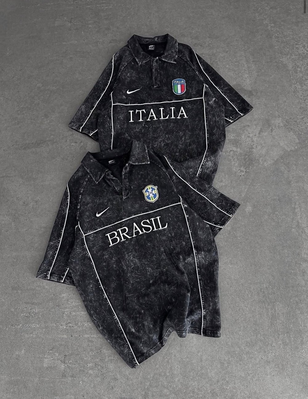 YIKAMALI OVERSİZE BRASİL TSHİRT
