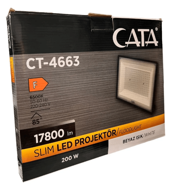 CATA CT-4663 200W SLIM LED PROJEKTOR(BEYAZ)