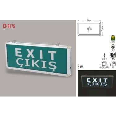 CATA CT-9175 ACIL CIKIS LEVHASI (EXIT) LEDLI SARJLI