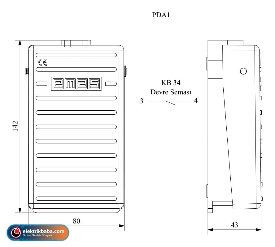 EMAS EMAS-PDA1 1NA ALUMINYUM PEDAL