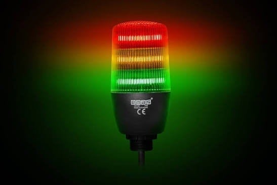 EMAS IF5T024ZM05 3 RENK 3 KATLI BUZZER+PLC UYUMLU 24V MINI ISIKLI SIREN