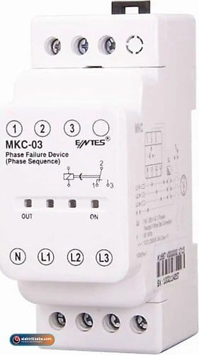 ENTES M1667 MCK-03 FAZ SIRALI MOTOR KORUMA ROLESI