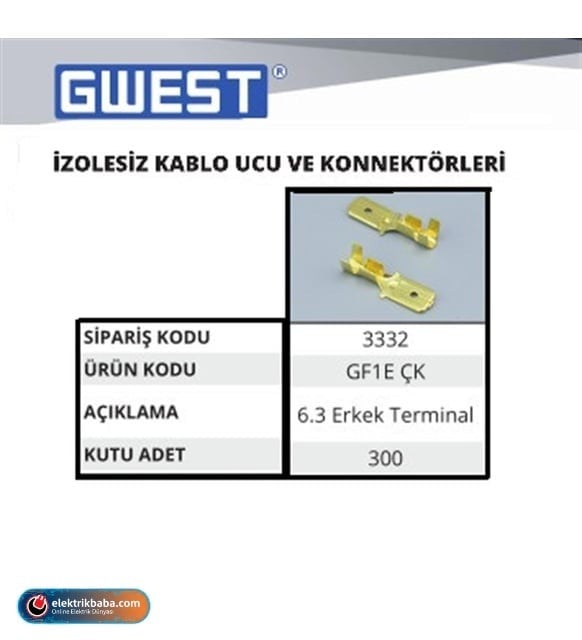 GWEST 3332 6,3 ERKEK TERMINAL