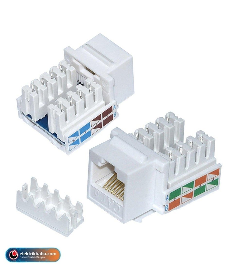 MUTLUSAN 888 049 050032 45X45 DATA KONNEKTORU KEYSTONE JACK CAT6 1X8