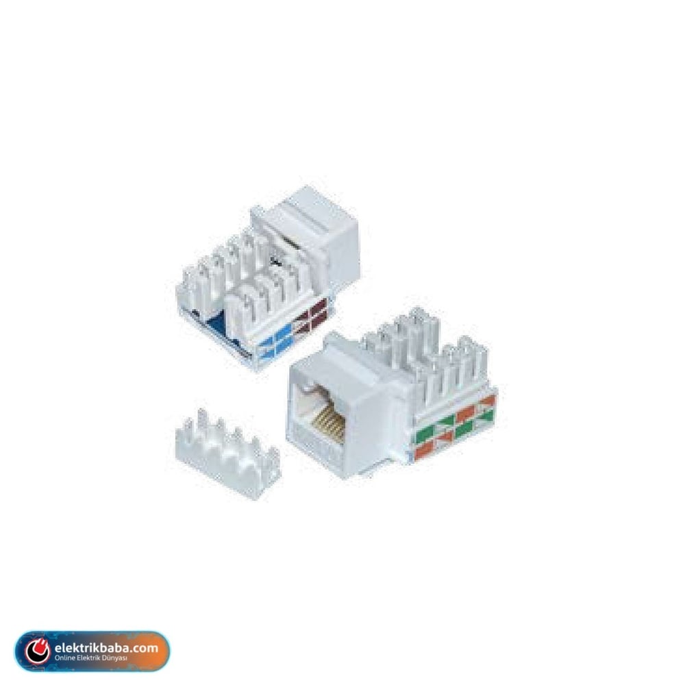 MUTLUSAN 888 049 050032 45X45 DATA KONNEKTORU KEYSTONE JACK CAT6 1X8
