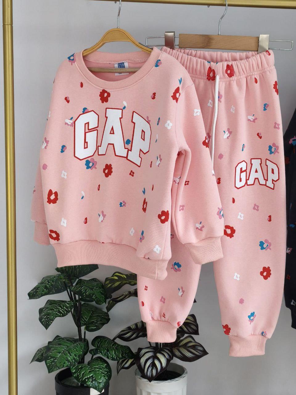 GAP AÇIK PEMBE ÇİÇEKLİ TAKIM