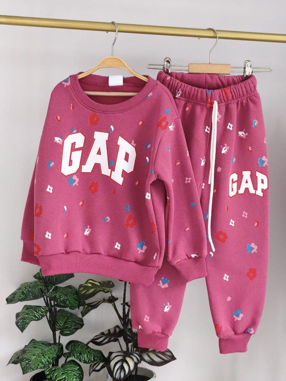 GAP KOYU PEMBE ÇİÇEKLİ TAKIM