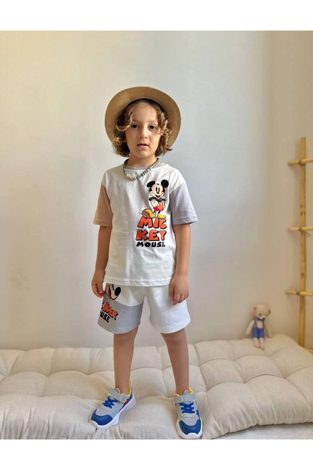 Yigit Butik Baskılı Şortlu Erkek Çocuk Takım