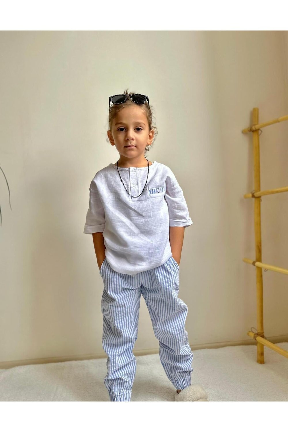 Yigit Butik Keten Kumaş Erkek Çocuk Takım